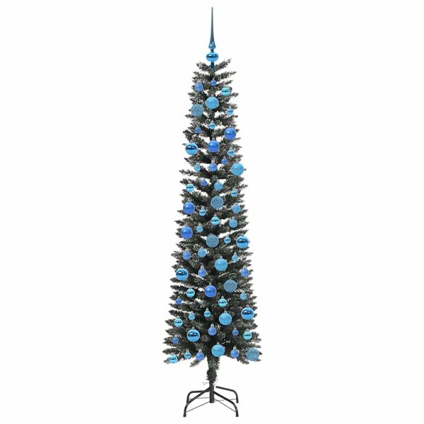 vidaXL Artificial Christmas Tree with 300 LEDs with Stand Green 180 cm