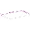 vidaXL Table Top 50x30x3.8 cm Rectangular Solid Wood Reclaimed