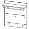 Germania Coat Rack Panel GW-Berlebeck Grey