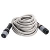 vidaXL Garden Hose with Spray Nozzle Silver 0.6" 22.5 m Stainless Steel