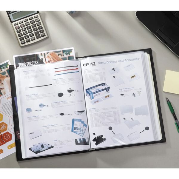 rillstab Display Book A4 Ambassador Luxe 30 Pockets Black