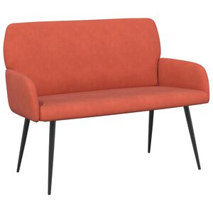 vidaXL 2 Seater Sofa with Metal Legs 2-Seater Red Orange