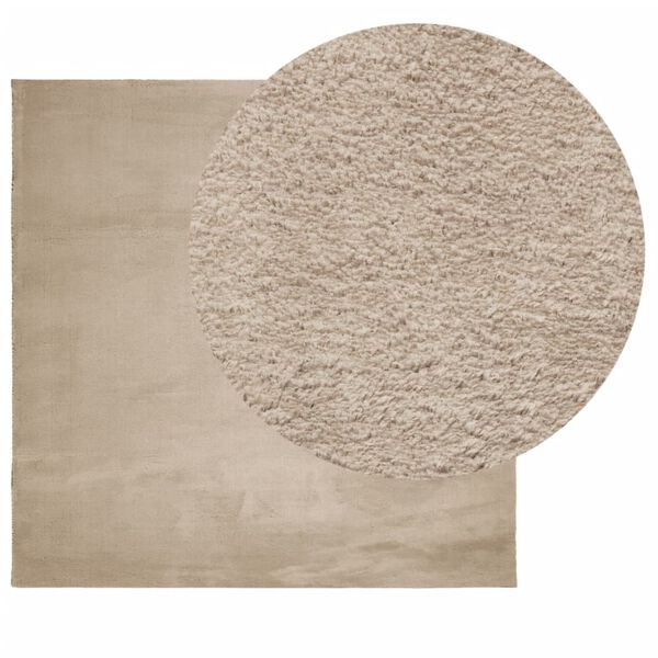 vidaXL Rug HUARTE Short Pile Soft and Washable Sand 240x240 cm