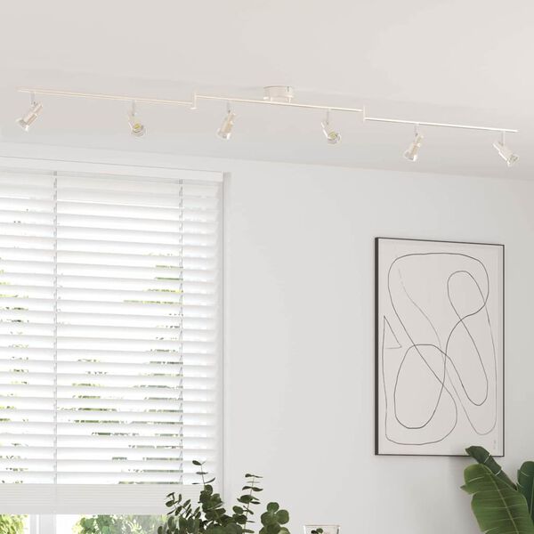 vidaXL Ceiling Spotlight Nickel 176.5 x 9.5 x 14 cm Steel