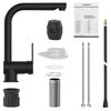 SCH&Uuml;TTE Kitchen Mixer Tap with Pull-out Spout LONDON Matte Black