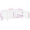 vidaXL Coffee Table 80x50x40 cm Solid Wood Mango