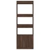 vidaXL Highboard&nbsp;Brown Oak 63x33x180 cm Engineered Wood