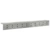 vidaXL Wall-Mounted Coat Rack Concrete Grey 100 x 10.5 x 10.5 cm