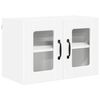 vidaXL Wall Glass Cabinet PORTO White 60 x 31 x 40 cm Engineered Wood
