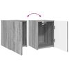 vidaXL TV Cabinet Set Wall-mounted 3 pcs Grey Sonoma Engineered Wood