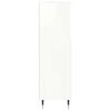 vidaXL Bathroom Cabinet High Gloss White 30x30x100 cm Engineered Wood