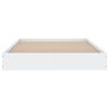 vidaXL Bed Frame without Mattress White 100x200 cm Engineered Wood