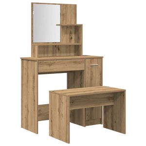 vidaXL Dressing Table Set Artisan Oak Engineered Wood