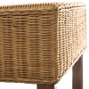vidaXL Dining Chairs 4 pcs Brown Natural Rattan