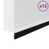 vidaXL Self-adhesive Door Brush Seals 12 pcs White 100 cm