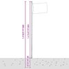vidaXL France Flag and Pole 6.08 m Aluminium
