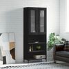 vidaXL Highboard Black 69.5x34x180 cm Engineered Wood