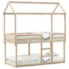vidaXL Bunk Bed without Mattress 75x190 cm Small Single Solid Wood Pine