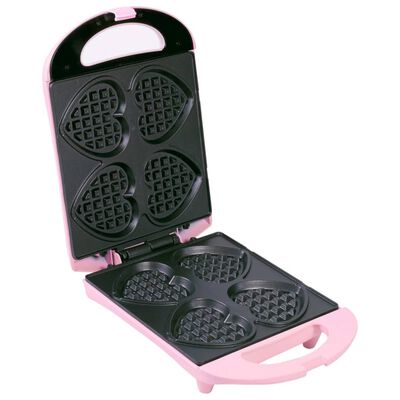 Bestron Heart-Shaped Waffle Maker DSW271P 780 W Pink