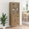 vidaXL Highboard Artisan Oak 69.5 x 34 x 90 cm Engineered Wood