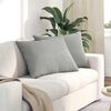 vidaXL Sofa Pillows 2 pcs Light Grey 70 x 50 cm Fabric