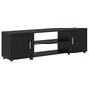 vidaXL TV Cabinet Set Wall-mounted 4 pcs Black Oak Engineered wood