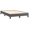 vidaXL Bed Frame without Mattress Grey 120x190 cm Small Double Faux Leather