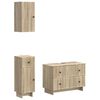 vidaXL 3 Piece Bathroom Cabinet Set EDE Sonoma Oak Engineered Wood