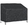 vidaXL Garden Bench Cover Black 134 x 70 x 65 / 94 cm 210D Oxford Fbric