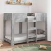 vidaXL Bunk Bed for Kids Concrete Grey 80 x 160 cm Engineered Wood