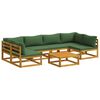vidaXL Sofa Set 7 pcs Natural Solid Acacia Wood