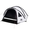vidaXL Camping Tent Dome 4-Person White Blackout Fabric Waterproof