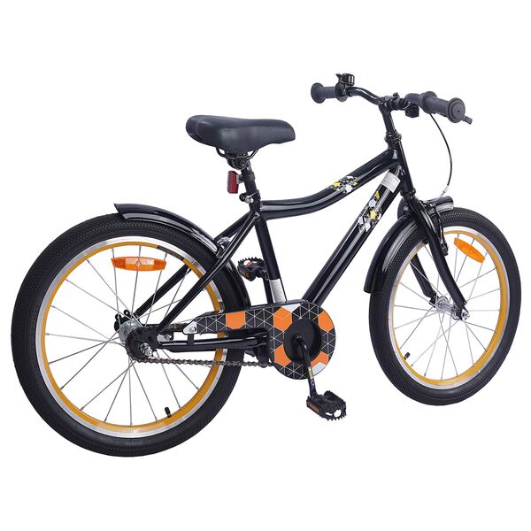 vidaXL Kids Bike 20'' for 6-11 Years Old Black