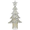 vidaXL Christmas Tree with 240 LEDs Warm white 180 cm Rattan