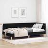vidaXL Corner Bed Frame with Headboard Black 100 cm x 200 cm Velvet