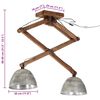vidaXL Ceiling Lamp 25 W Vintage Silver 29x18x85 cm E27