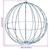 vidaXL Ball with 384 LEDs 2 pcs Cold white 60 cm Metal
