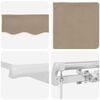 vidaXL Retractable Awning Beige 600 x 300 cm Polyester and Metal