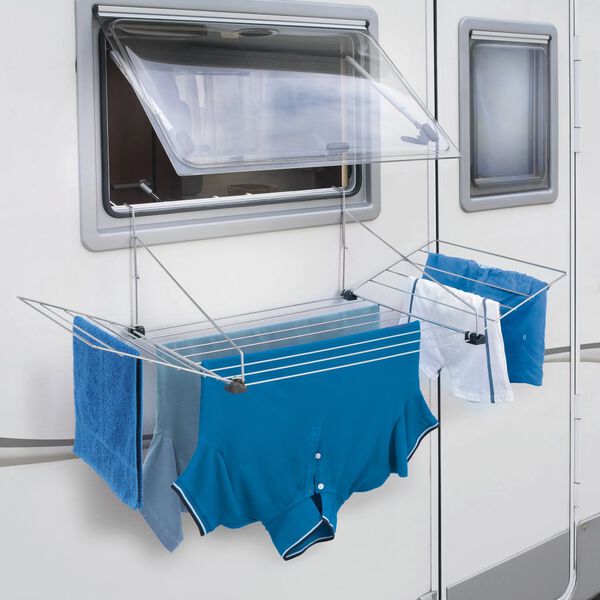 Tomado Hanging Drying Rack Tilburg 12 m Silver