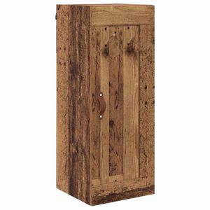 vidaXL Wall Mounted Cabinet Old Wood 34.5 x 34 x 90 cm Engineered Wood