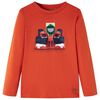 Kids' T-shirt with Long Sleeves Orange 116