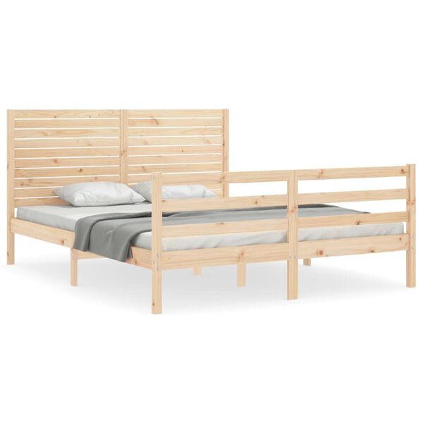 vidaXL Bed Frame without Mattress 160x200 cm Solid Wood