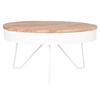LABEL51 Coffee Table Saran 80x80x43 cm Wood/White