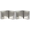 vidaXL Retaining Wall 2 pcs 50 x 50 x 30 cm Stainless Steel Silver
