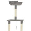 vidaXL Cat Tree with Sisal Scratching Post Grey 180 cm