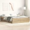 vidaXL Bed Frame without Mattress Sonoma Oak 160x200 cm