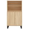 vidaXL Highboard Sonoma Oak 60x36x110 cm Engineered Wood