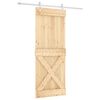 vidaXL Sliding Door 80 x 210 cm Solid Pine Wood (Untreated)