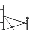 vidaXL Daybed with Trundle without Mattress Black 100x190 cm Steel