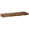 vidaXL Bed Drawers Old Wood 180 x 36.5 x 16.5 cm Engineered Wood